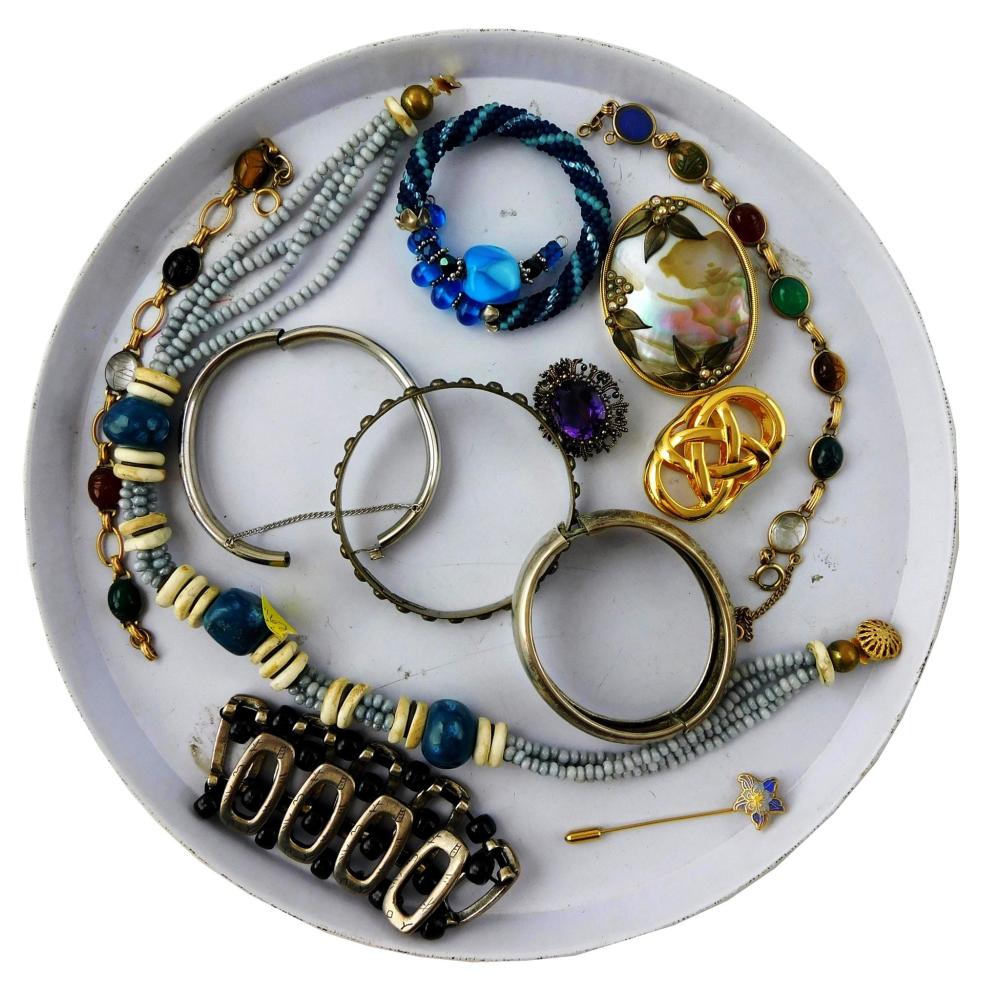 Appraisal: COSTUME JEWELRY Marena Handarbeit MMA Peruzzi etc twelve pieces of