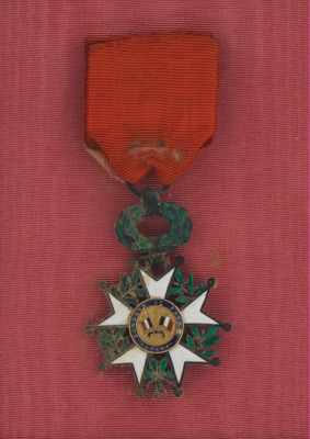 Appraisal: A France French Legion of Honor Medal Enameled Legion of