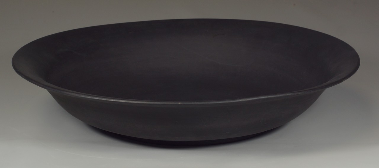 Appraisal: Wedgwood black jasper center bowl plain flared design marked Wedgwood