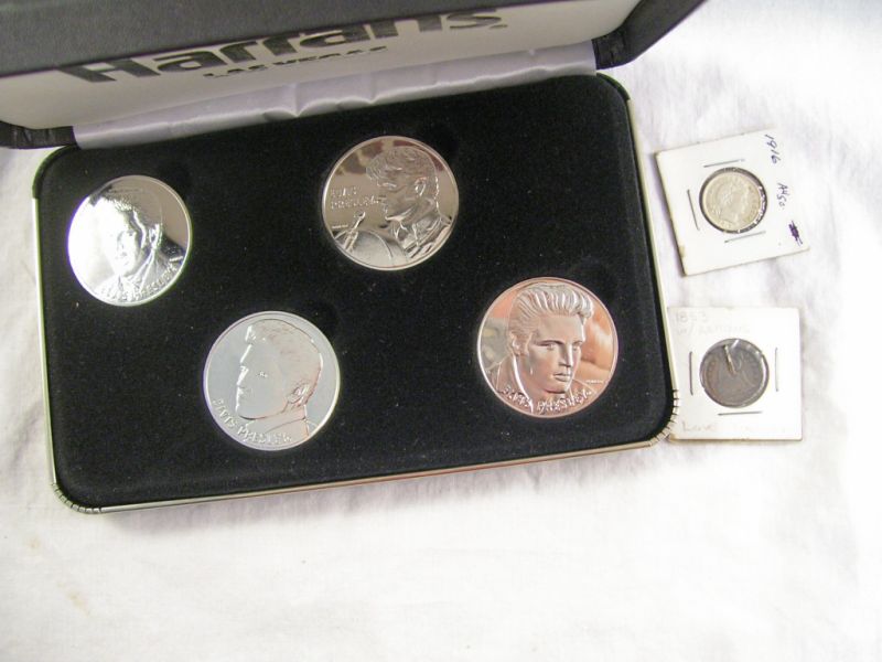 Appraisal: Elvis Commemorative Coin Token Lot Includes Set of rounds of