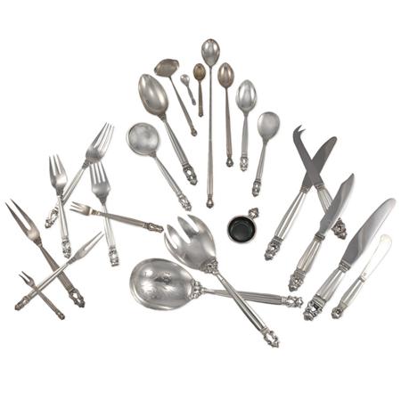 Appraisal: Georg Jensen Sterling Silver Flatware Service Estimate -