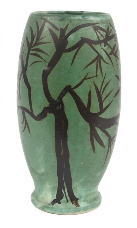 Appraisal: GUY MARTIN a BECKETT BOYD - A LANDSCAPE VASE c