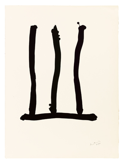 Appraisal: ROBERT MOTHERWELL Window Lithograph on cream wove paper x mm