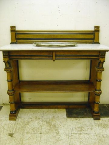 Appraisal: VICTORIAN MARBLE TOP SERVER