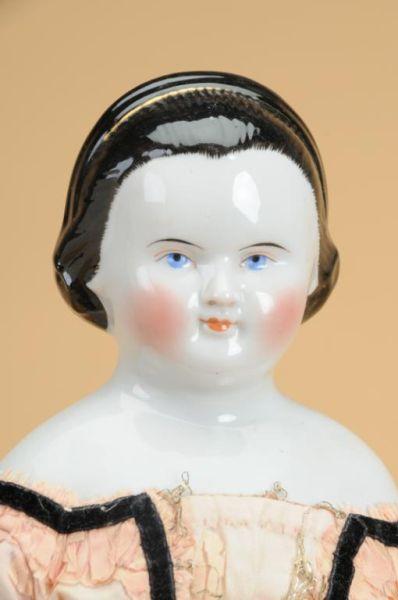 Appraisal: Mary Todd Lincoln China Lady Germany ca glazed porcelain shoulder