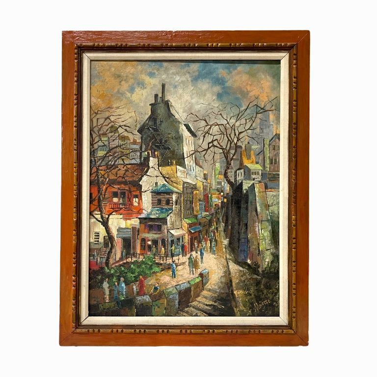 Appraisal: Maiocco Vintage Modernist Oil Painting Maiocco Vintage Modernist Oil Painting