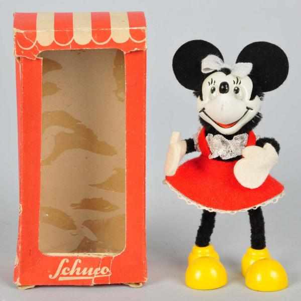 Appraisal: Tin Schuco Disney Minnie Mouse Mascott Figure Description German Original