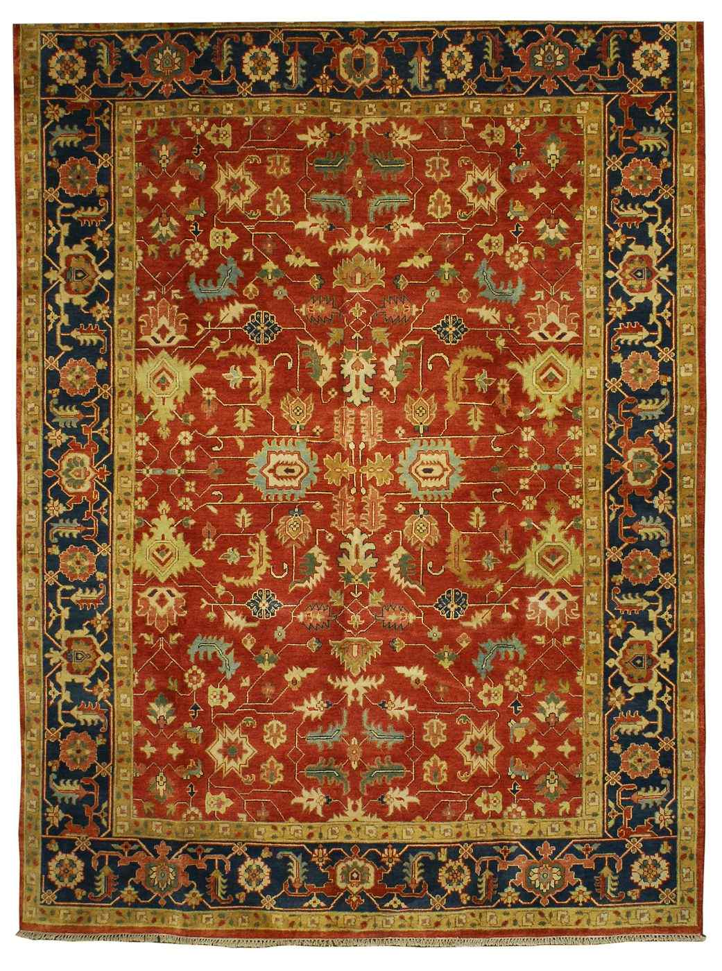 Appraisal: ORIENTAL RUG HERIZ DESIGN ' x ' '' Symmetrical arrangement