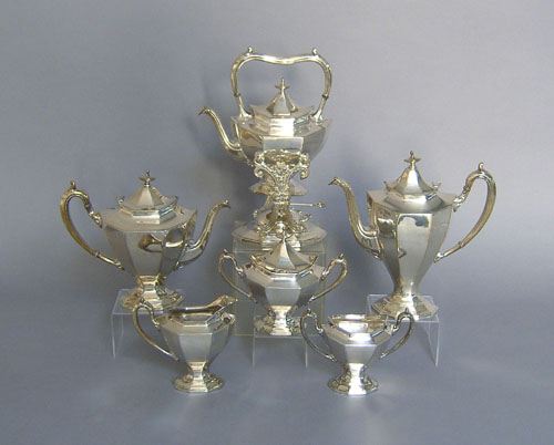 Appraisal: Reed Barton six piece silver plated tea service