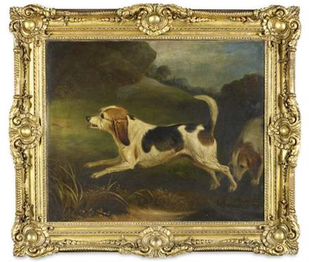 Appraisal: JOHN FERNELEY SNR BRITISH - STUDY OF A TERRIER IN