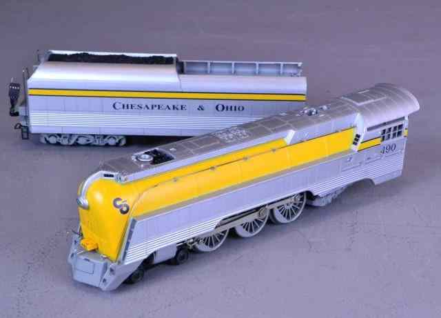 Appraisal: LIONEL C O STREAMLINE LOCOMOTIVE TENDERTo include a Chesapeake Ohio