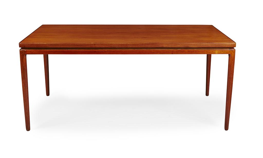 Appraisal: IB KOFOD-LARSEN - FOR CHRISTIAN LINNEBERG TEAK EXTENDING DINING TABLE