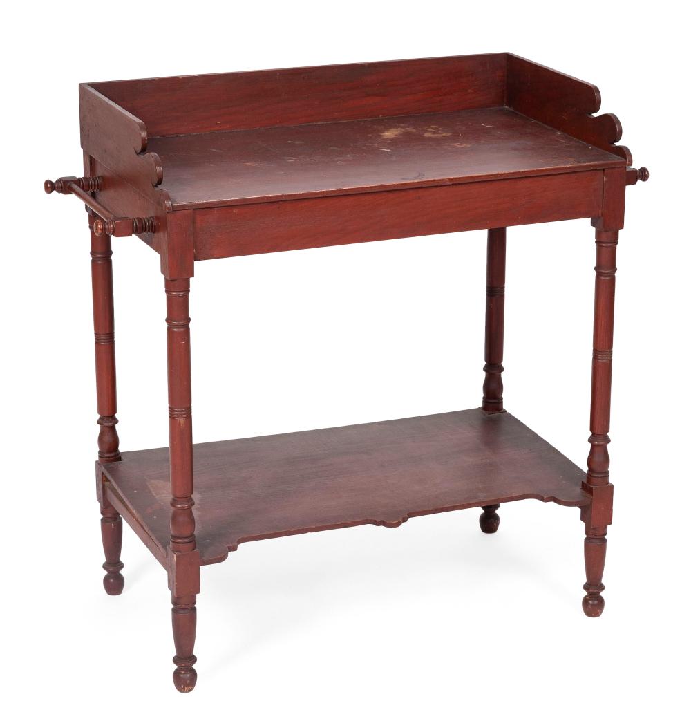 Appraisal: WASHSTAND AMERICA TH CENTURY HEIGHT WIDTH DEPTH WASHSTAND America th