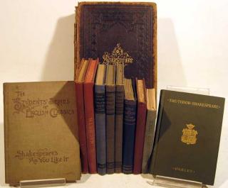 Appraisal: V Knight Shakespere ANTIQUE SHAKESPEARE Plates Illustrations Hamlet Sonnets Much