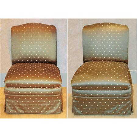 Appraisal: Pair of Upholstered Side Chairs Estimate -