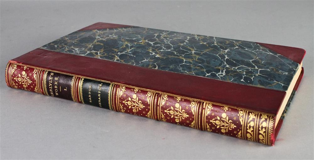 Appraisal: A COLLECTION OF CARLYLE'S WORKS THOMAS CARLYLE including Fredrick the