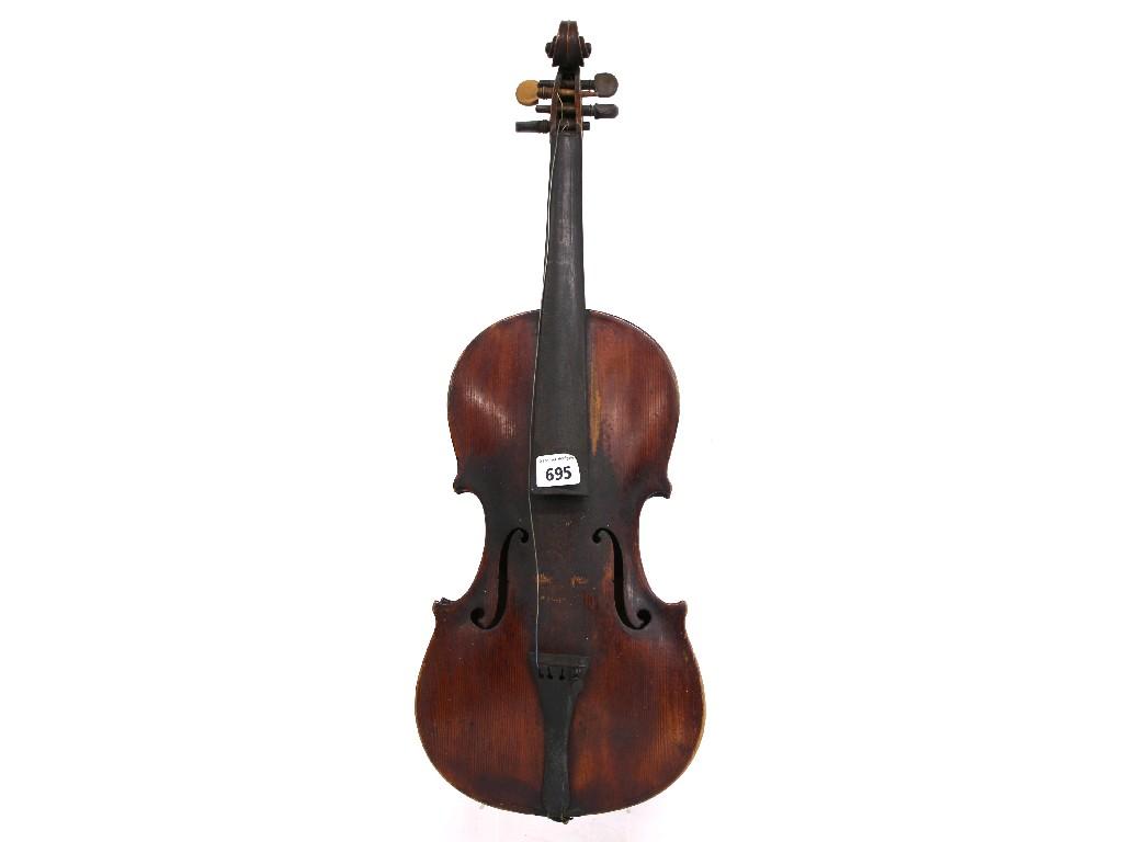 Appraisal: Late th century violin cm