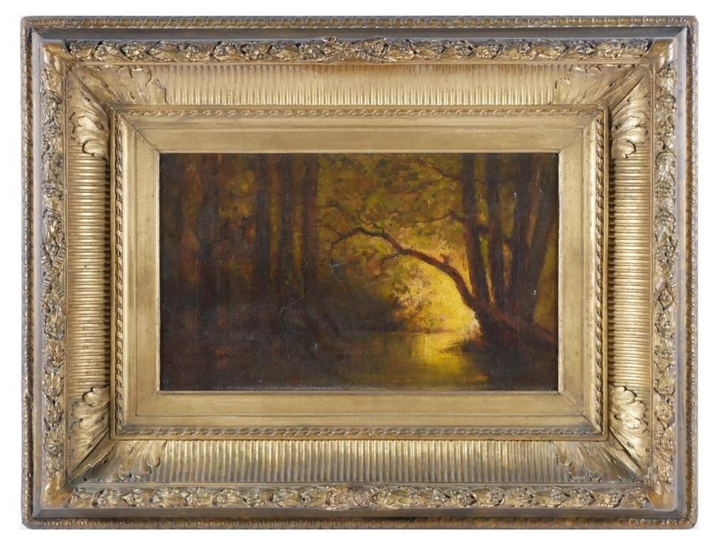 Appraisal: WILLIAM MORRIS HUNT MASSACHUSETTS O CLate th century oil on