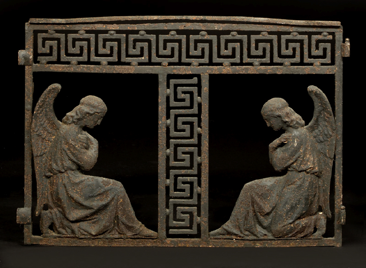 Appraisal: French Cast-Iron Fragment from a Balcony Railing late th century