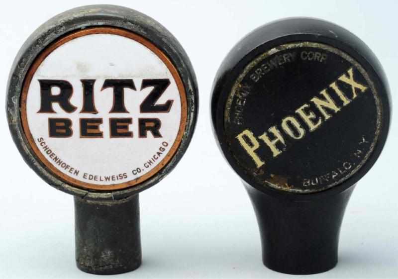 Appraisal: Lot of Ritz Phoenix Beer Tap Knobs The Phoenix tap