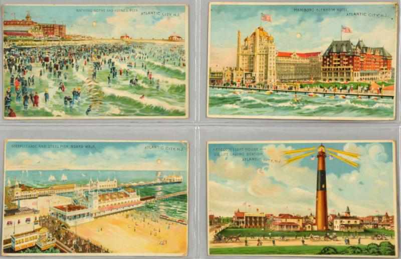 Appraisal: Lot of Postcards All with Atlantic City beach boardwalk and