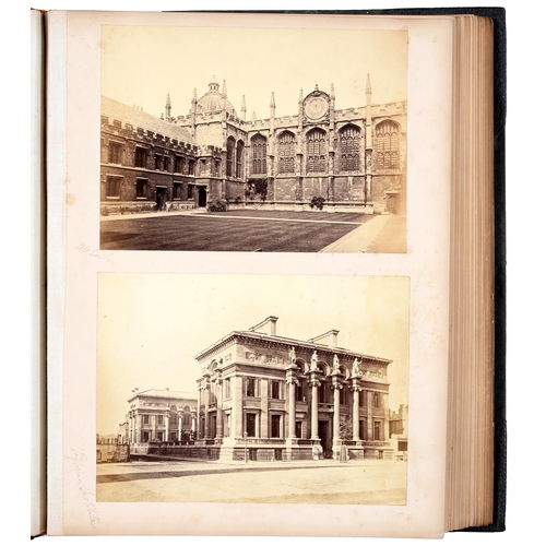 Appraisal: A Victorian photograph album of views of Oxford collected by