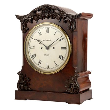 Appraisal: Georgian Style Mahogany Mantel Clock Estimate -