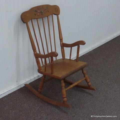 Appraisal: 's Hedstrom Child's Maple Rocking Chair For one of girls