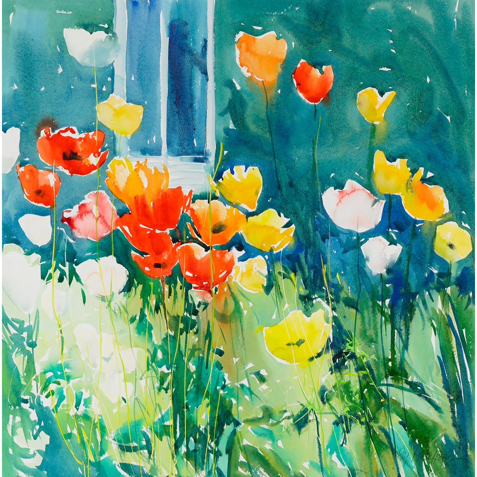 Appraisal: PAT FAIRHEAD GARDEN watercolour signed x cm x cm