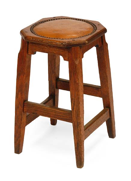 Appraisal: An English Arts and Crafts stool height in width in