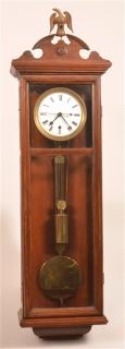 Appraisal: George A Jones Mahogany Case Wall Clock George A Jones