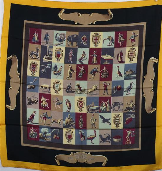 Appraisal: HERM S SILK SCARF En Vente chez Herm s Paris