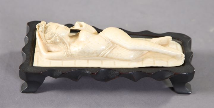 Appraisal: Diminutive Kuang Hsu Carved Ivory Doctor's Figure first quarter th