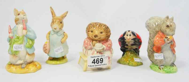 Appraisal: Royal Albert Beatrix Potter Figures Peter ate a Radish Mrs