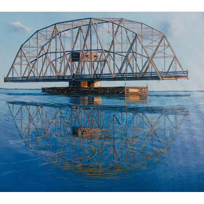 Appraisal: Simon Gunning Louisiana Australia - Blue Rigolets th c giclee