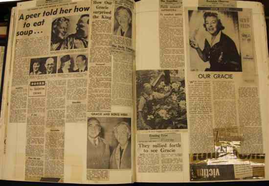 Appraisal: GRACIE FIELDS A collection of sheet music some with annotations