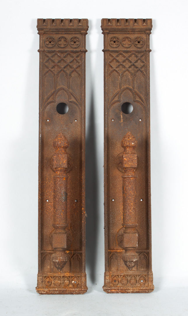 Appraisal: Pair of Victorian Gothic ecclesiastical door pulls late th century