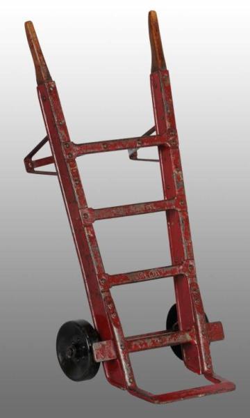 Appraisal: Metal Salesman Sample Hand Truck Description Has original manufacturer's tag