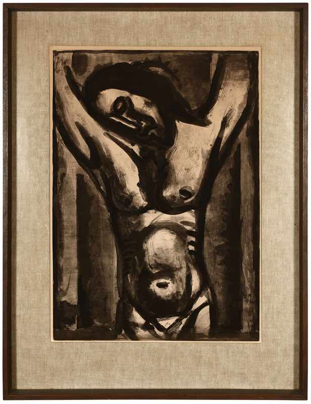 Appraisal: Georges Rouault - French Crucifixion From The Miserere Series