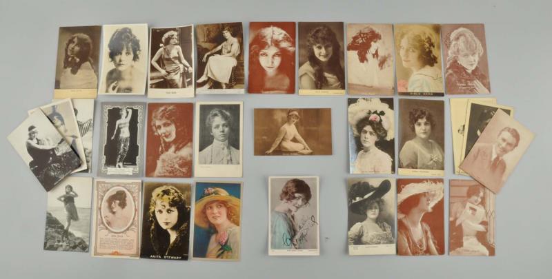 Appraisal: Lot Of Actresses Cards Postcards Most cards in this lot