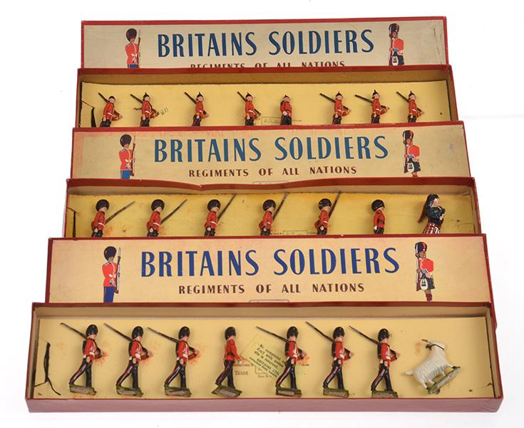 Appraisal: X BRITAINS SETS INCLUDING ROYAL WELCH FUSILIERS-REPAINTS THE SCOTS GUARD-