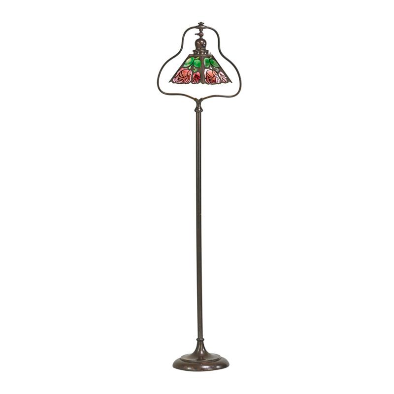 Appraisal: J A WHALEY CO HANDEL Floor lamp Condition Report Rewired