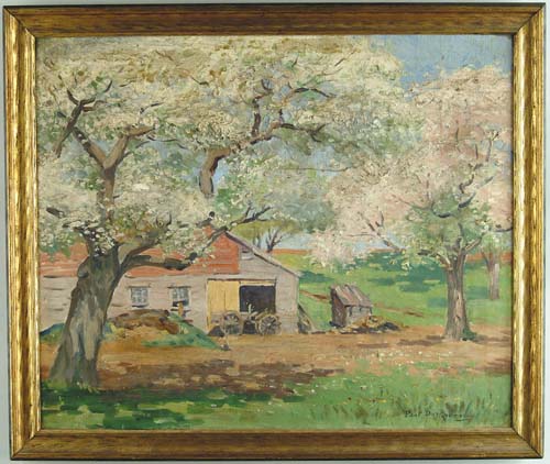 Appraisal: PAUL DARTIGUENAVE American - SPRING BLOSSOMS Oil on canvas spring