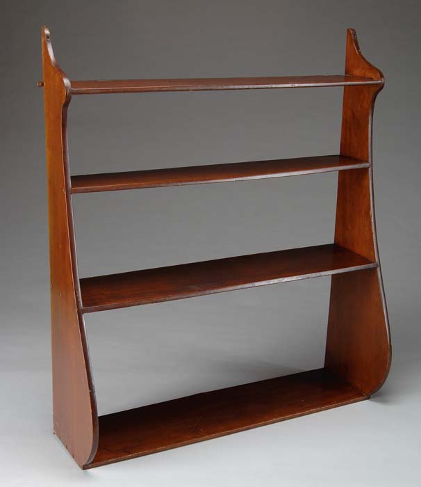 Appraisal: FINE NEW ENGLAND WHALEBACK SHELF Four shelves of differing sizes