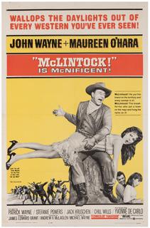 Appraisal: McLintock United Artists One sheet x Western starring John Wayne