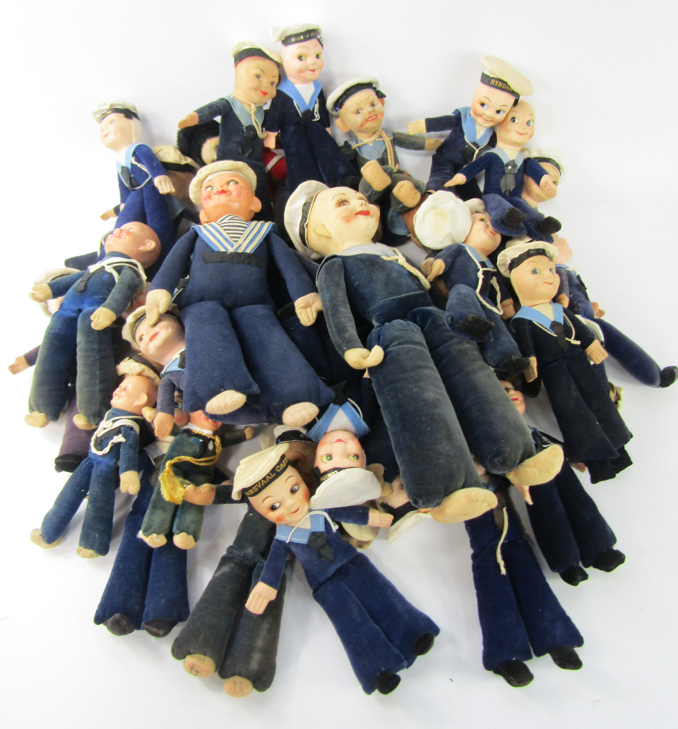 Appraisal: Norah Wellings and other rag sailor dolls a quantity