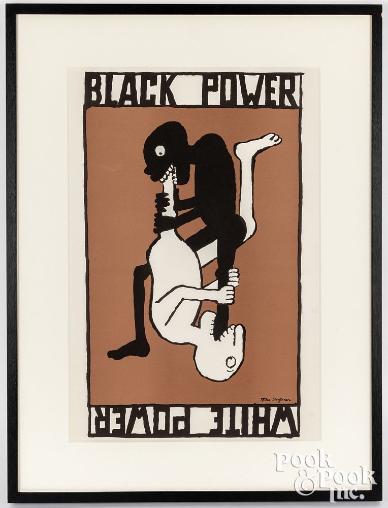 Appraisal: Tomi Ungerer Black Power White Power poster Tomi Ungerer -