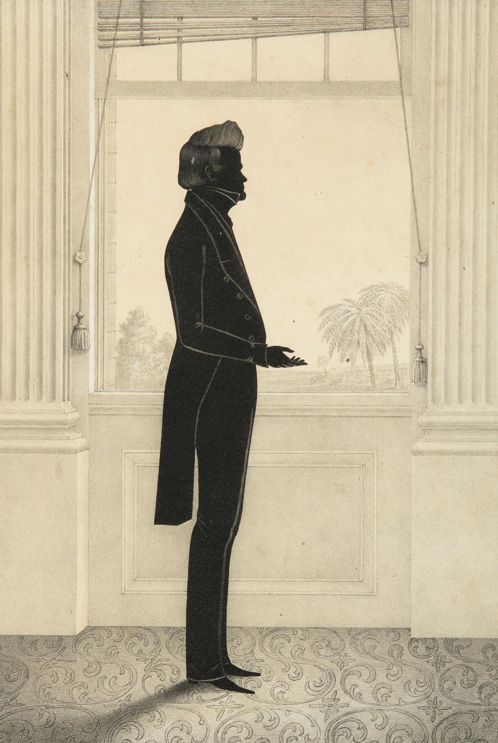 Appraisal: William Henry Brown American South Carolina - Silhouette Portrait of