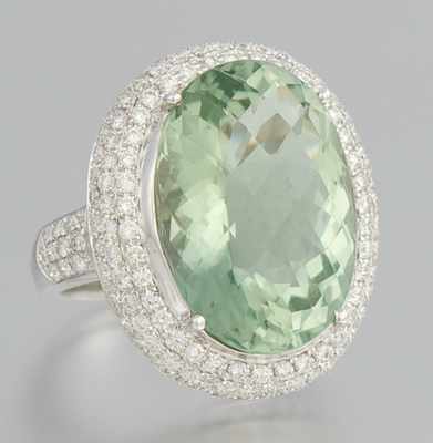 Appraisal: A Ladies' Impressive Diamond and Gemstone Ring k white gold