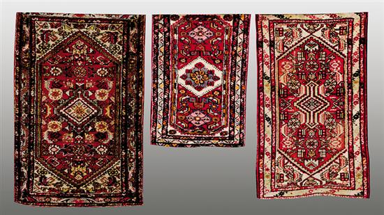 Appraisal: Persian Hamadan carpets ' x ' ' x ' and